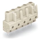 WAGO ELETTRONICA - Connettore femmina THT.dritto.Passo pin 7,5 mm.grigio chiaro