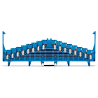 WAGO ELETTRONICA - Morsetto a 8 livelli per matrice di ripartizione.con clip di bloccaggio.un potenziale per livello.blu