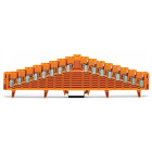 WAGO ELETTRONICA - Morsetto a 8 livelli stesso potenziale.senza clip di bloccaggio.tutte le unità di connessione sono con ponticello di comunicazione interno.grigio chia 727-128/003-000