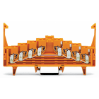 WAGO ELETTRONICA - Morsetto a 4 livelli stesso potenziale.con clip di bloccaggio.tutte le unità di connessione sono con ponticello di comunicazione interno.grigio chiaro 727-227/024-000