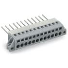 WAGO ELETTRONICA - Morsetto passaparete.Connessione wire-wrap/conduttore.Spessore piastra: 1,5 mm.grigio