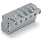 WAGO ELETTRONICA - Connettore femmina 1 conduttore, ang..CAGE CLAMP®.2,5 mm².grigio