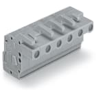 WAGO ELETTRONICA - Connettore femmina 1 conduttore, ang..CAGE CLAMP®.2,5 mm².grigio 732-112/026-000
