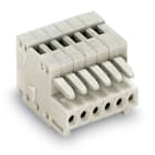 WAGO ELETTRONICA - Spina femmina per 1 conduttore.CAGE CLAMP®.0,5 mm².grigio chiaro