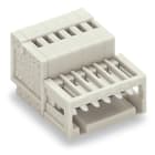 WAGO ELETTRONICA - Connettore maschio per 1 conduttore.CAGE CLAMP®.0,5 mm².grigio chiaro