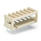 WAGO ELETTRONICA - Connettore maschio THT.Pin a saldare 1,0 x 1,0 mm.angolato.grigio chiaro 734-180