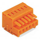 WAGO ELETTRONICA - Spina femmina per 1 conduttore.CAGE CLAMP®.1,5 mm².arancione