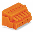 WAGO ELETTRONICA - Spina femmina per 1 conduttore.CAGE CLAMP®.1,5 mm².arancione