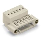 WAGO ELETTRONICA - Connettore maschio per 1 conduttore.CAGE CLAMP®.1,5 mm².grigio chiaro