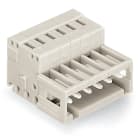 WAGO ELETTRONICA - Connettore maschio per 1 conduttore.CAGE CLAMP®.1,5 mm².grigio chiaro