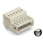 WAGO ELETTRONICA - Connettore maschio per 1 conduttore.CAGE CLAMP®.1,5 mm².grigio chiaro 734-314/018-000