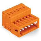 WAGO ELETTRONICA - Connettore maschio per 1 conduttore.CAGE CLAMP®.1,5 mm².arancione