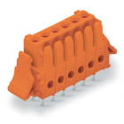 WAGO ELETTRONICA - Connettore femmina THT.dritto.Passo pin 3,81 mm.arancione