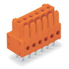 WAGO ELETTRONICA - Connettore femmina THT.dritto.Passo pin 3,81 mm.arancione