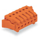 WAGO ELETTRONICA - Connettore femmina THT.angolato.Passo pin 3,81 mm.arancione