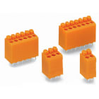 WAGO ELETTRONICA - Morsetto per circuito stampato.pulsante.1,5 mm².arancione