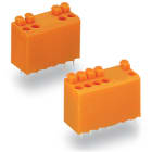 WAGO ELETTRONICA - Morsetto per circuito stampato.pulsante.1,5 mm².arancione