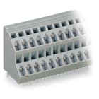 WAGO ELETTRONICA - Morsetto per circuito stampato a due piani.2,5 mm².Passo pin 5 mm.grigio