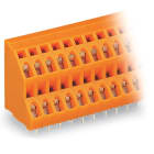 WAGO ELETTRONICA - Morsetto per circuito stampato a due piani.2,5 mm².Passo pin 5,08 mm.arancione