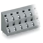 WAGO ELETTRONICA - Morsetto per circuito stampato a due piani.2,5 mm².Passo pin 10 mm.grigio