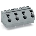 WAGO ELETTRONICA - Morsetto per circuito stampato.6 mm².Passo pin 15 mm.grigio