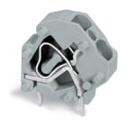 WAGO ELETTRONICA - Morsetto per circuito stampato sovrapponibile.4 mm².Passo pin 5 mm.verde-giallo