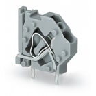 WAGO ELETTRONICA - Morsetto per circuito stampato sovrapponibile.4 mm².Passo pin 5 mm.grigio chiaro