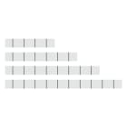 WAGO ELETTRONICA - Strisce di marcatura.taglio su una lunghezza definita.non estensibile.bianco