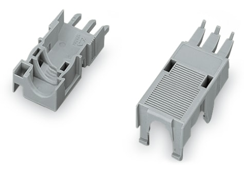WAGO ELETTRONICA - Custodia antistrappo.per connettori maschio e femmina.due parti.grigio