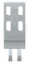WAGO ELETTRONICA - Piastrina antistrappo.per connettori maschio e femmina.monopezzo.grigio