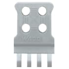 WAGO ELETTRONICA - Piastrina antistrappo.per connettori maschio e femmina.monopezzo.grigio