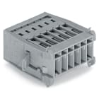 WAGO ELETTRONICA - Connettore maschio per 1 conduttore.CAGE CLAMP®.4 mm².grigio