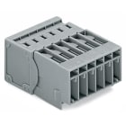 WAGO ELETTRONICA - Connettore maschio per 1 conduttore.CAGE CLAMP®.4 mm².grigio