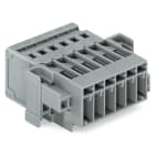 WAGO ELETTRONICA - Connettore maschio per 1 conduttore.CAGE CLAMP®.4 mm².grigio
