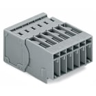 WAGO ELETTRONICA - Connettore maschio per 1 conduttore.CAGE CLAMP®.4 mm².grigio