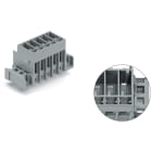 WAGO ELETTRONICA - Connettore maschio THT.Pin a saldare 1,0 x 1,0 mm.dritto.giallo-verde, grigio