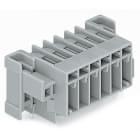 WAGO ELETTRONICA - Connettore maschio THT.Pin a saldare 1,0 x 1,0 mm.angolato.grigio 769-671/004-000