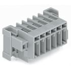 WAGO ELETTRONICA - Connettore maschio THT.Pin a saldare 1,0 x 1,0 mm.angolato.grigio 769-672/004-000