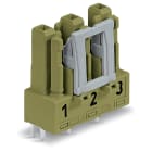WAGO ELETTRONICA - Presa per circuiti stampati.dritto.3 poli.verde chiaro