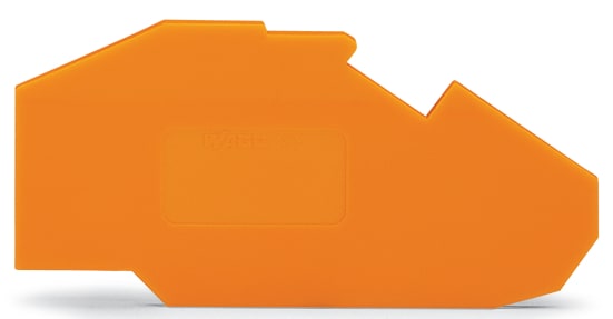 WAGO ELETTRONICA - Piastra terminale e intermedia.spessore 1,5 mm.arancione