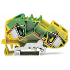 WAGO ELETTRONICA - Morsetto di terra per 2 conduttori.16 mm².adatto per applicazioni Ex e II.verde-giallo