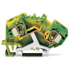 WAGO ELETTRONICA - Morsetto di terra per 2 conduttori.10 mm².adatto per applicazioni Ex e II.verde-giallo