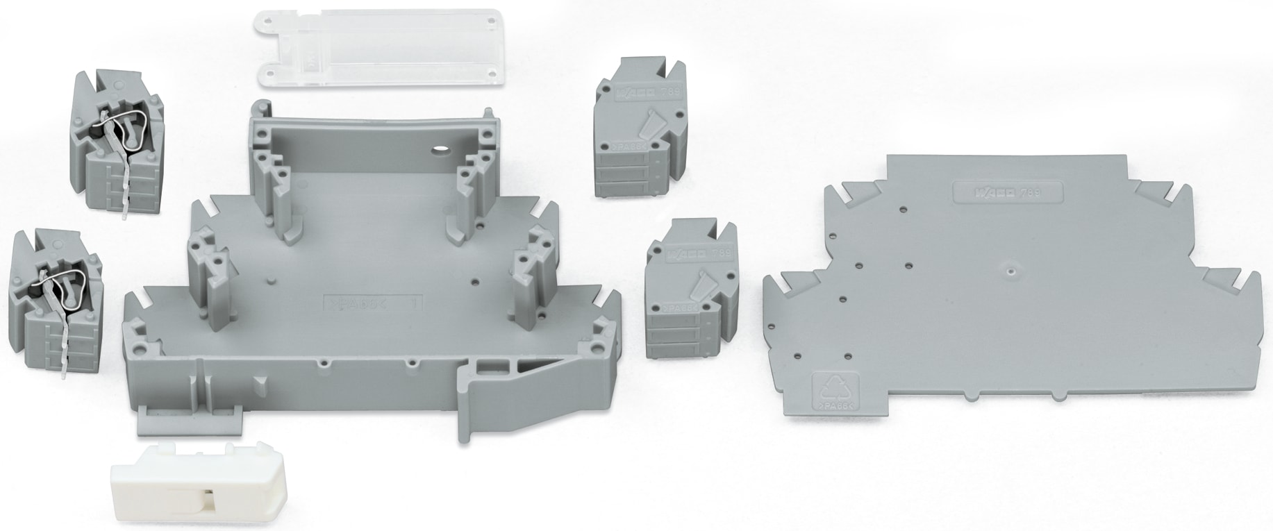 WAGO ELETTRONICA - Morsetto per circuito stampato.2,5 mm².Passo pin 5 mm.grigio