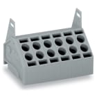 WAGO ELETTRONICA - Connettore femmina per 2 conduttori.1,5 mm².Passo pin 5 mm.grigio 806-202