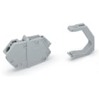 WAGO ELETTRONICA - Morsetto passaparete.Connessione conduttore/conduttore.Spessore piastra: da 1 a 4 mm.blu
