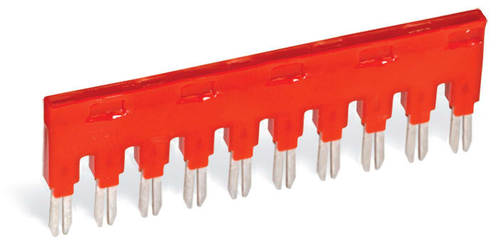 WAGO ELETTRONICA - Ponticello.per slot per ponticello.10 poli.rosso