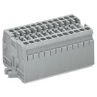 WAGO ELETTRONICA - Morsettiera per 2 conduttori.senza pulsanti.con flange di fissaggio M4.grigio