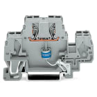 WAGO ELETTRONICA - Morsetto per componente.a due piani.con limitatore di sovratensione a gas.grigio