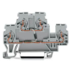 WAGO ELETTRONICA - Morsetto per componente.a due piani.con diodo 1N4007.grigio