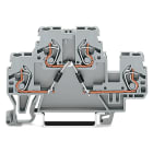WAGO ELETTRONICA - Morsetto per componente.a due piani.con diodo e resistenza.grigio